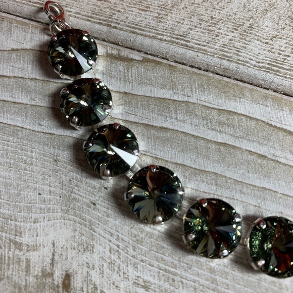 Handmade Swarovski “Black Diamond Rivoli” Bracelet - Picture 5 of 8